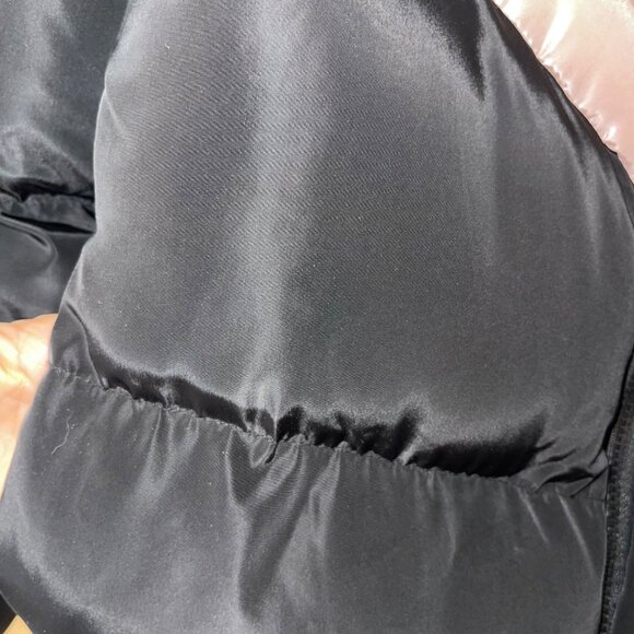 Sybilla Womens  Jacket Size Small Black Color Block Puffer Pockets Full Zip - Picture 6 of 8
